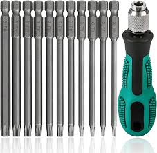 12-delars T6-T40 Torx Skruvmejselset - 120 mm