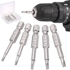Huiguli 5-pack Magnetiska Triangulära Skruvmejselbitar