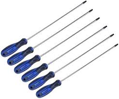 US PRO 6-delad Torx-skruvmejselset med Magnetiska Spetsar