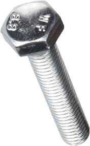 Hexagonal skruv med mutter M10 x 50 mm - 2 st