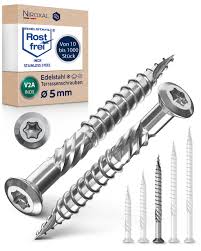 Rostfri Trallskruv 5x60 mm med TORX-huvud - 200 st