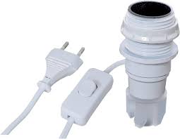 Tibelec 859110 - E14 Flaskaadapter med Strömbrytare och Kontakt
