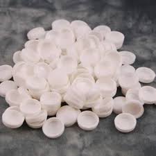 Vit Täcklocksskruvar 13 mm - 25-pack