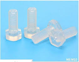 Transparent Yttre Hexagon Skruv i Plast