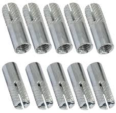 Aerzetix – C67619-set med 10 expansionsankare Ø 6 x 25 mm för M6