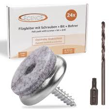 ECENCE 24 Filttassar med Förbättrade Torx-skruvar 18mm
